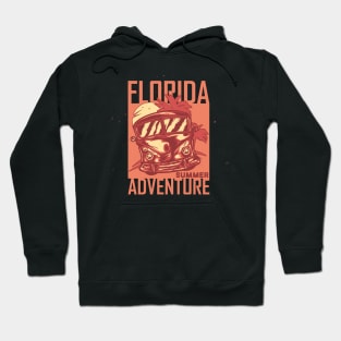 Florida Summer Adventure Surfing Bus Hoodie